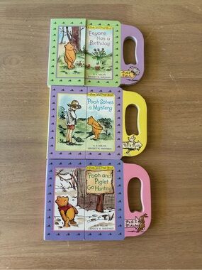 Vintage Winnie the Pooh Slide & Peek Board Books - (set of 3)
